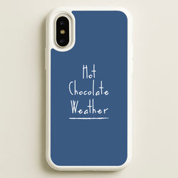 Hot Chocolate Weather  - Christmas Phone Case for iPhone X / XS