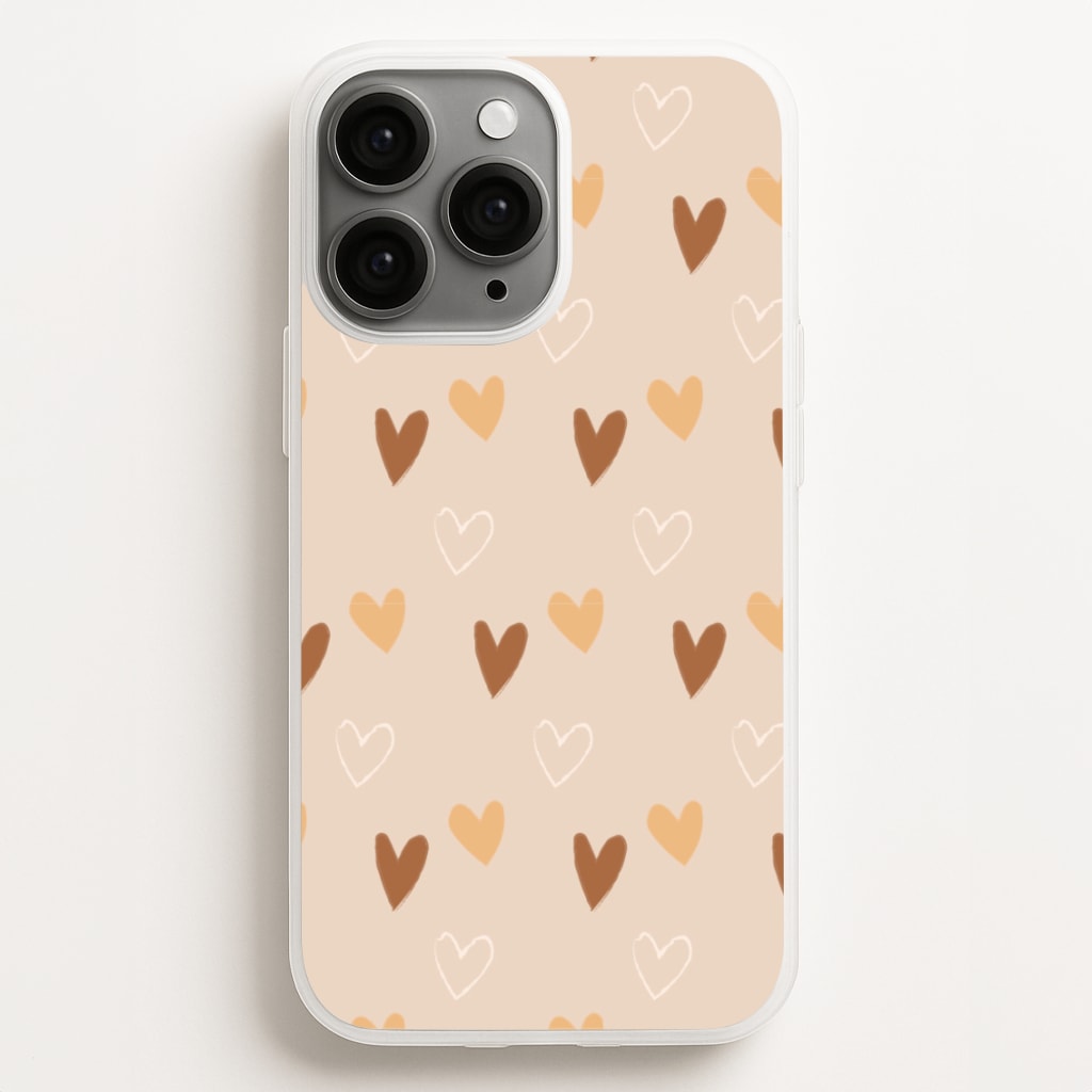 Cute Love Heart Pattern Phone Case