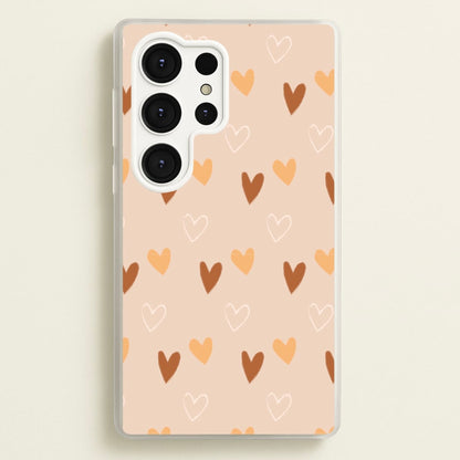 Cute Love Heart Pattern  - Pattern Phone Case for Galaxy S25 Ultra