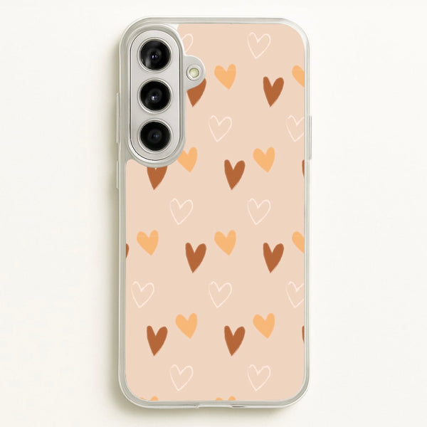 Cute Love Heart Pattern  - Pattern Phone Case for Galaxy A56