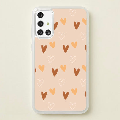 Cute Love Heart Pattern  - Pattern Phone Case for Galaxy A71