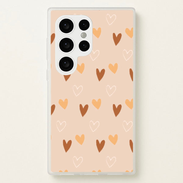 Cute Love Heart Pattern  - Pattern Phone Case for Galaxy S24 Ultra