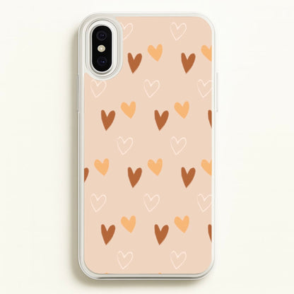 Cute Love Heart Pattern  - Pattern Phone Case for iPhone XS Max