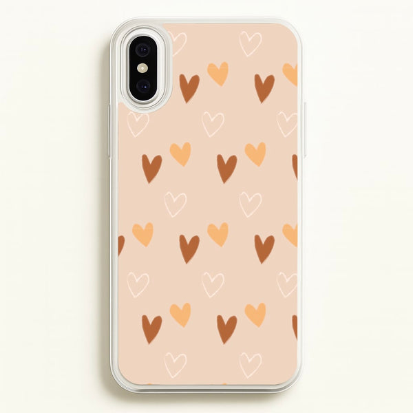 Cute Love Heart Pattern  - Pattern Phone Case for iPhone XS Max