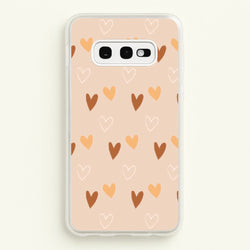 Cute Love Heart Pattern  - Pattern Phone Case for Galaxy S10e
