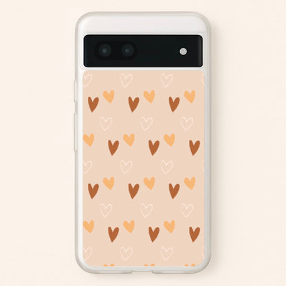 Cute Love Heart Pattern  - Pattern Phone Case for Google Pixel 7a