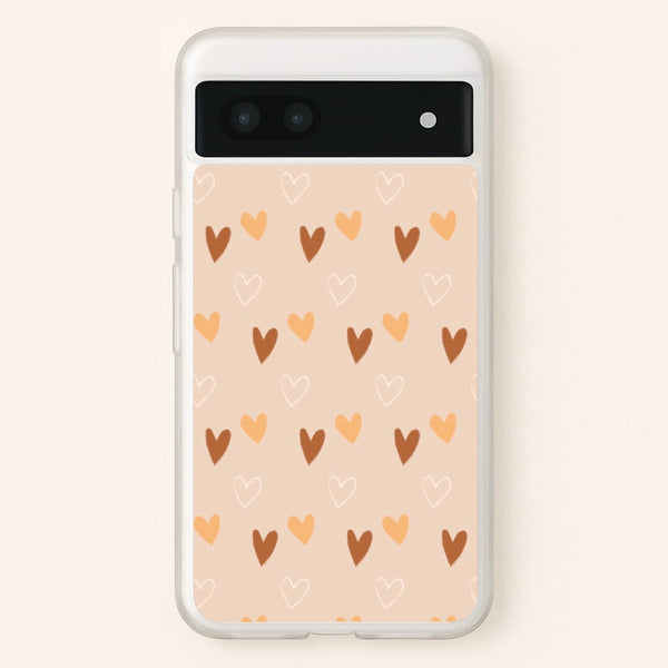 Cute Love Heart Pattern  - Pattern Phone Case for Google Pixel 7a