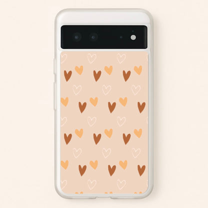 Cute Love Heart Pattern  - Pattern Phone Case for Google Pixel 6
