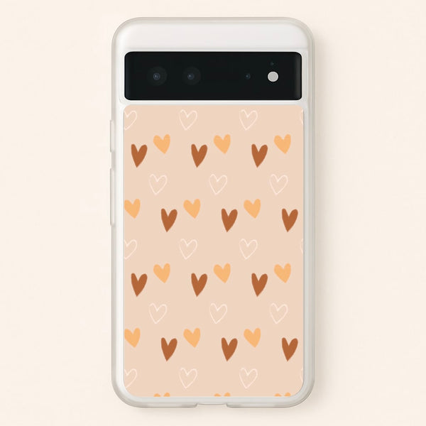 Cute Love Heart Pattern  - Pattern Phone Case for Google Pixel 6