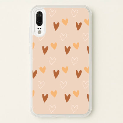 Cute Love Heart Pattern  - Pattern Phone Case for Huawei P20