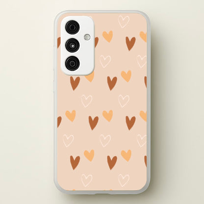 Cute Love Heart Pattern  - Pattern Phone Case for Galaxy A35