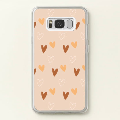 Cute Love Heart Pattern  - Pattern Phone Case for Galaxy S8 Plus