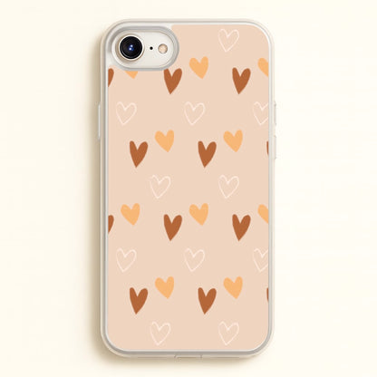 Cute Love Heart Pattern  - Pattern Phone Case for iPhone 6 / 7 / 8 / SE