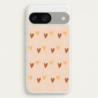 Cute Love Heart Pattern  - Pattern Phone Case for Google Pixel 9 / 9 Pro