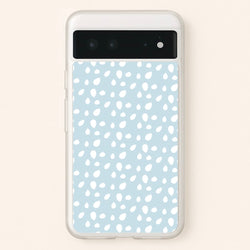 Pastel Blue Dots  - Pattern Phone Case for Google Pixel 6