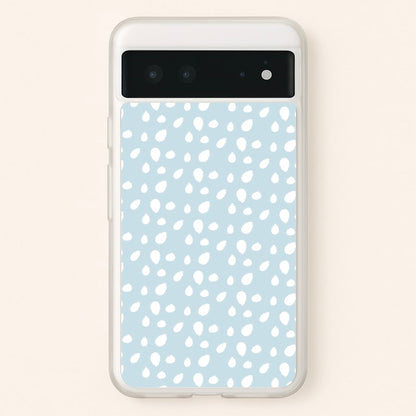 Pastel Blue Dots  - Pattern Phone Case for Google Pixel 6