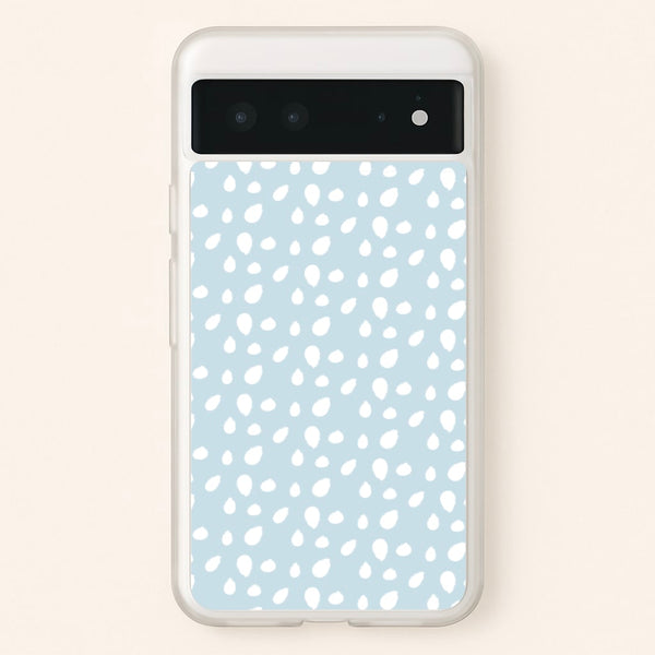 Pastel Blue Dots  - Pattern Phone Case for Google Pixel 6