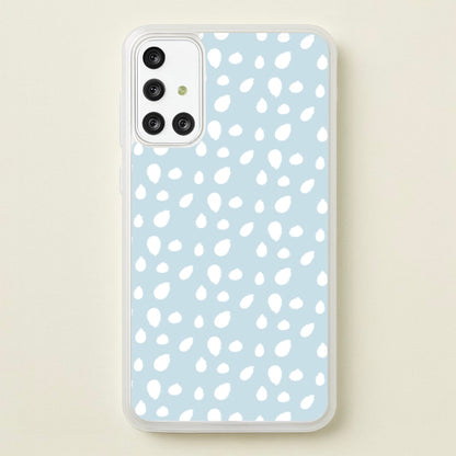Pastel Blue Dots  - Pattern Phone Case for Galaxy A71