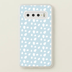 Pastel Blue Dots  - Pattern Phone Case for Galaxy S10 Plus
