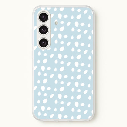 Pastel Blue Dots  - Pattern Phone Case for Galaxy S25