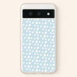 Pastel Blue Dots  - Pattern Phone Case for Google Pixel 8a