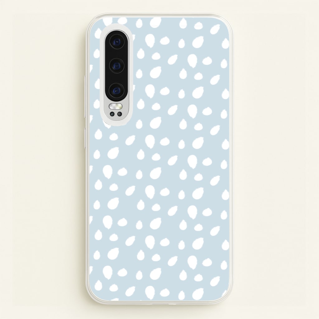 Pastel Blue Dots  - Pattern Phone Case for Huawei P30