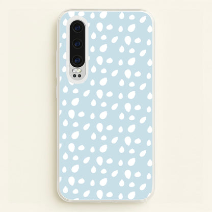 Pastel Blue Dots  - Pattern Phone Case for Huawei P30