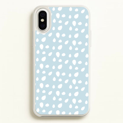Pastel Blue Dots  - Pattern Phone Case for iPhone XS Max