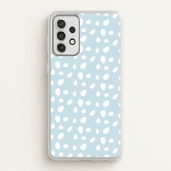 Pastel Blue Dots  - Pattern Phone Case for Galaxy A52 / A52s