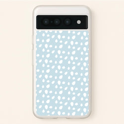Pastel Blue Dots  - Pattern Phone Case for Google Pixel 7 Pro