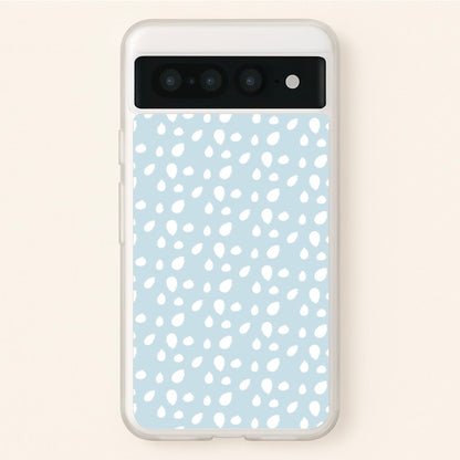 Pastel Blue Dots  - Pattern Phone Case for Google Pixel 7 Pro