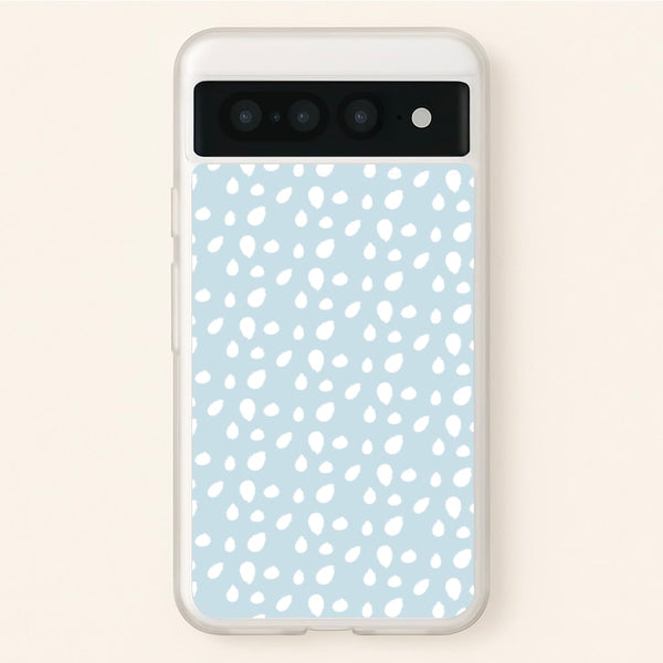 Pastel Blue Dots  - Pattern Phone Case for Google Pixel 7 Pro