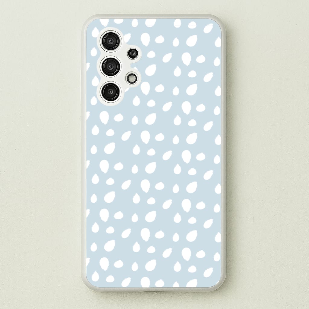 Pastel Blue Dots  - Pattern Phone Case for Galaxy A13