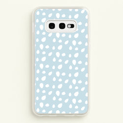 Pastel Blue Dots  - Pattern Phone Case for Galaxy S10e