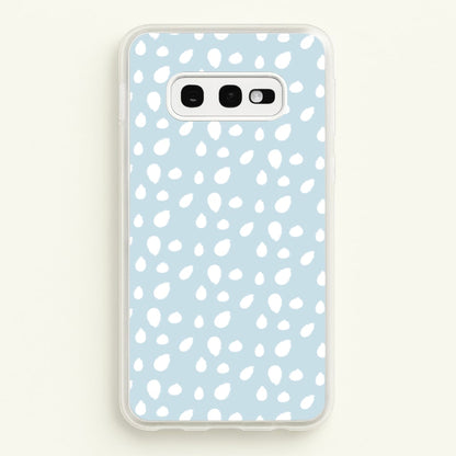 Pastel Blue Dots  - Pattern Phone Case for Galaxy S10e