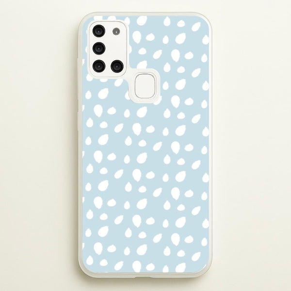 Pastel Blue Dots  - Pattern Phone Case for Galaxy A21s
