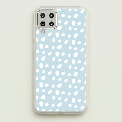 Pastel Blue Dots  - Pattern Phone Case for Galaxy A12