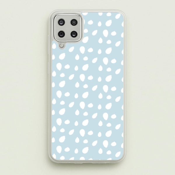 Pastel Blue Dots  - Pattern Phone Case for Galaxy A12