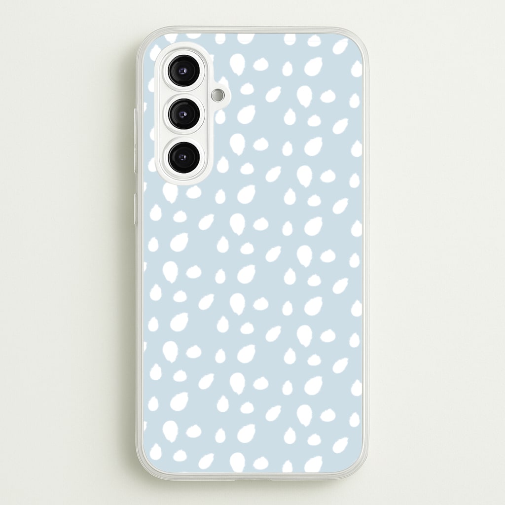 Pastel Blue Dots  - Pattern Phone Case for Galaxy A16