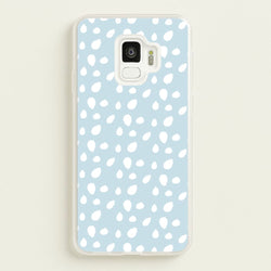 Pastel Blue Dots  - Pattern Phone Case for Galaxy S9