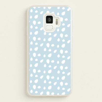 Pastel Blue Dots  - Pattern Phone Case for Galaxy S9
