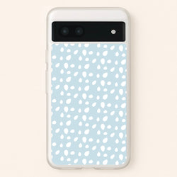 Pastel Blue Dots  - Pattern Phone Case for Google Pixel 6a