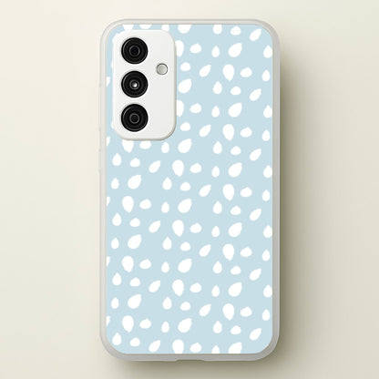 Pastel Blue Dots  - Pattern Phone Case for Galaxy A35