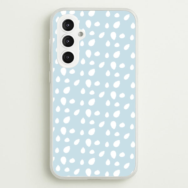 Pastel Blue Dots  - Pattern Phone Case for Galaxy S23FE