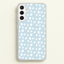 Pastel Blue Dots  - Pattern Phone Case for Galaxy A36