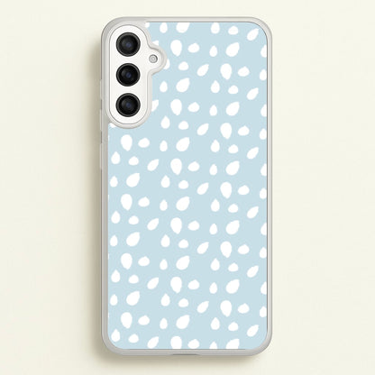 Pastel Blue Dots  - Pattern Phone Case for Galaxy A36