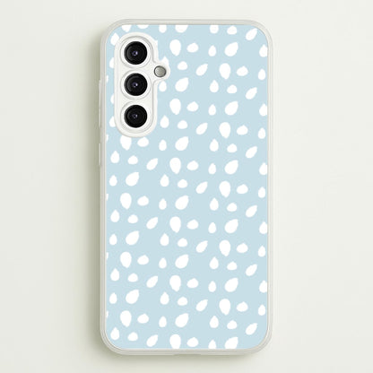 Pastel Blue Dots  - Pattern Phone Case for Galaxy A14