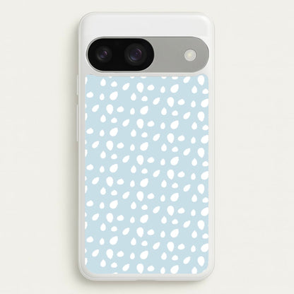 Pastel Blue Dots  - Pattern Phone Case for Google Pixel 9 / 9 Pro
