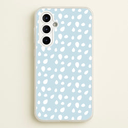 Pastel Blue Dots  - Pattern Phone Case for Galaxy A54