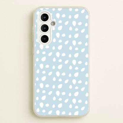 Pastel Blue Dots  - Pattern Phone Case for Galaxy A54